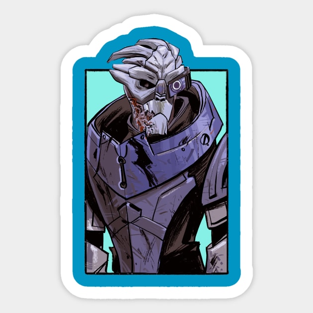 Garrus Vakarian - Mass Effect Sticker by markodjeska